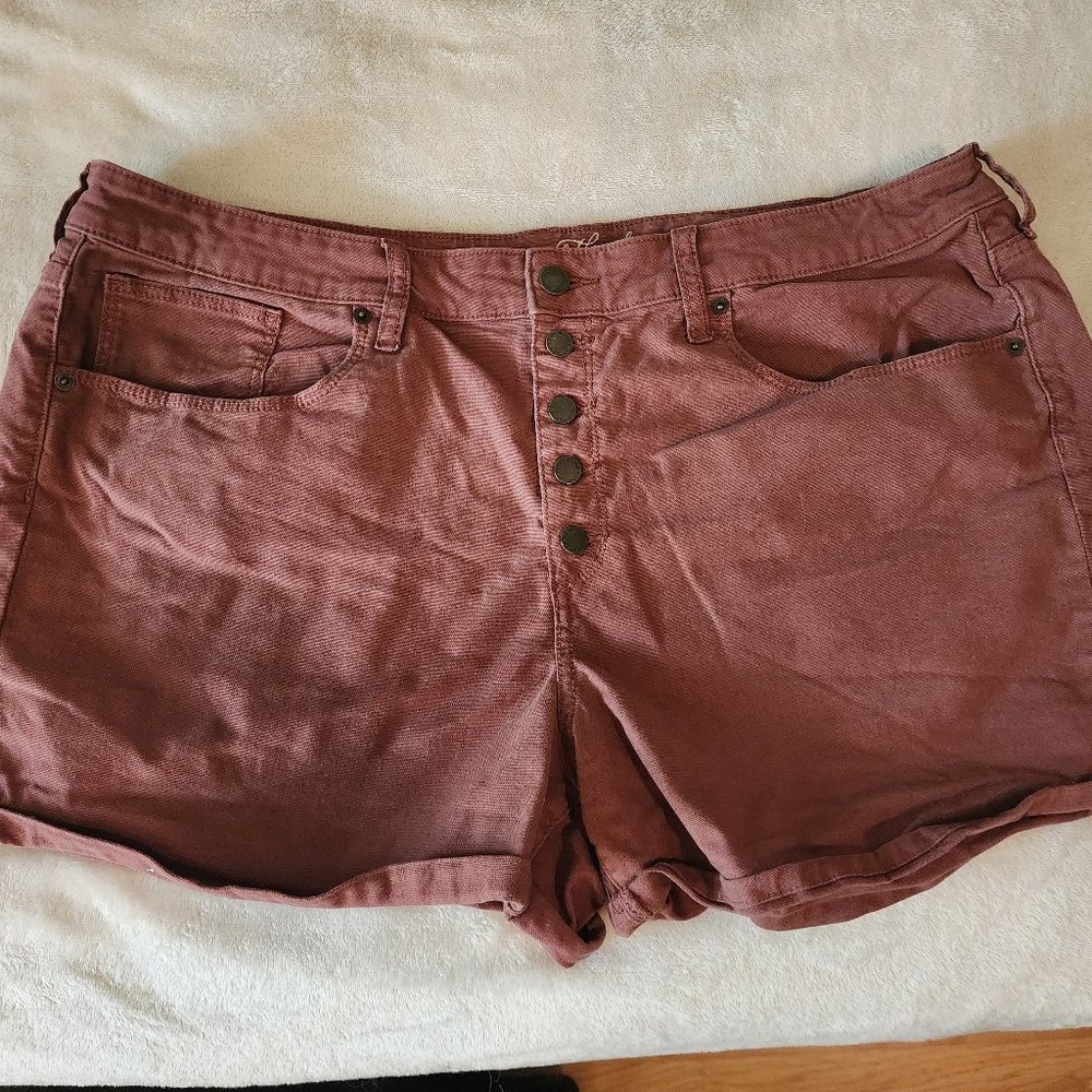 Universal Thread Button Fly Cuffed Shorts